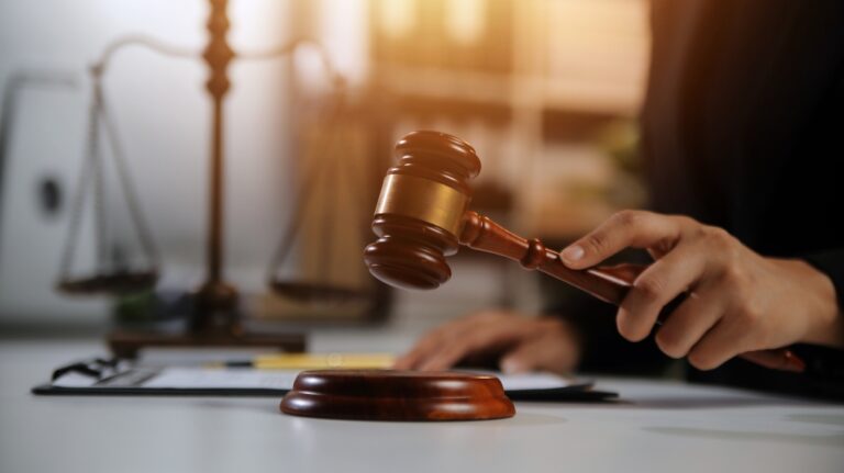 gavel of the judge