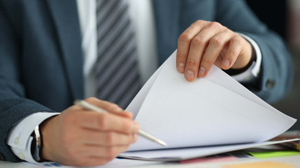 Outside General Counsel is working with documents